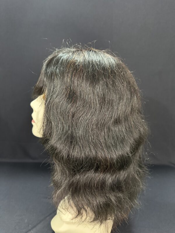 PERUCA WIG HUMANA CASTANHO ESCURO LEVE ONDAS - Imagem 3
