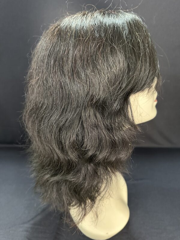 PERUCA WIG HUMANA CASTANHO ESCURO LEVE ONDAS - Imagem 2