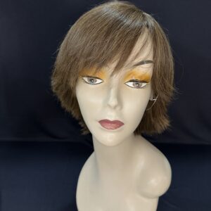 PERUCA WIG CABELO BRASILEIRO CASTANHO CLARO CURTA