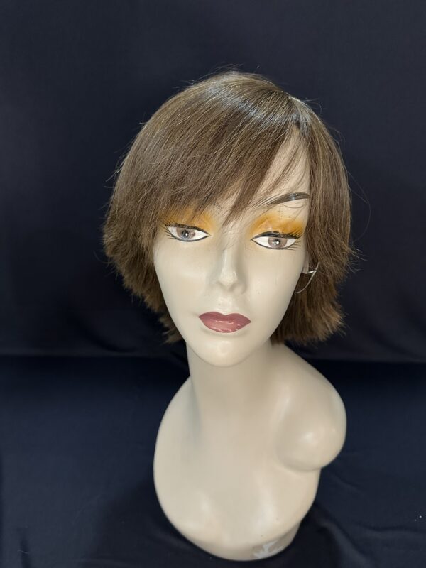 PERUCA WIG CABELO BRASILEIRO CASTANHO CLARO CURTA
