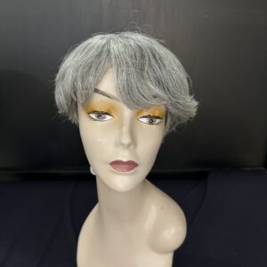 PERUCA WIG GRISALHA CURTA PERFEITA