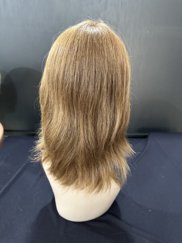 PERUCA WIG LOIRO ESCURO CABELO BRASILEIRO 30CM - Imagem 2