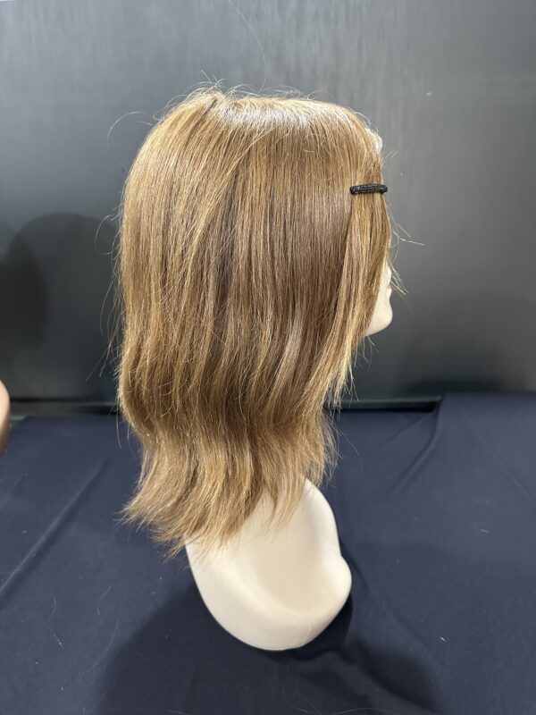 PERUCA WIG LOIRO ESCURO CABELO BRASILEIRO 30CM - Imagem 3
