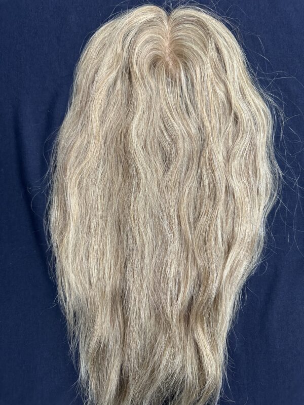 TOPO CABELO HUMANO LOIRO DE 25CM FIO A FIO