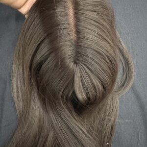 TOPO CABELO HUMANO CASTANHO FIO A FIO