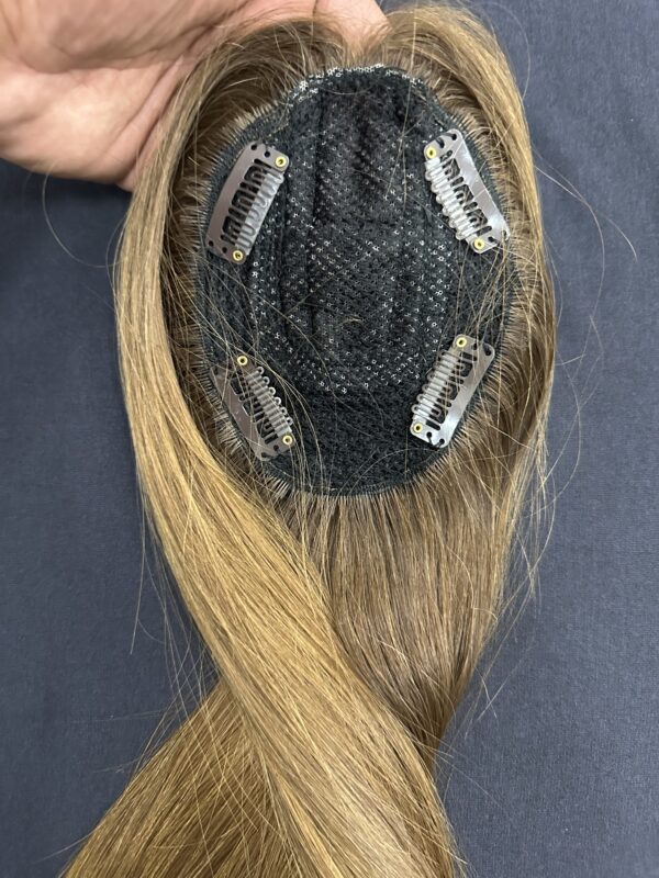 TOPO CABELO HUMANO FIO A FIO LOIRO - Imagem 2