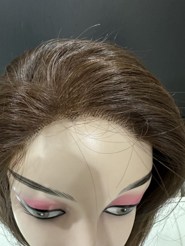 PERUCA FRONT LACE CABELO BRASILEIRO CASTANHO CLARO 45CM