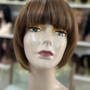 PERUCA WIG CABELO BRASILEIRO HUMANO LOIRO MEL MESCLADO DE 25 CM LISA ( TOUCA COM REGULAGEM NO TAMANHO)