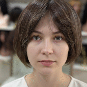 PERUCA WIG DE CABELO BRASILEIRO HUMANA CASTANHA CLARO MESCLADA DE 25 CM LISA ( TOUCA COM REGULAGEM NO TAMANHO)