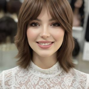 PERUCA WIG DE CABELO HUMANO BRASILEIRO LEVIMENTE ONDULADA NATURAL DE 30 CM