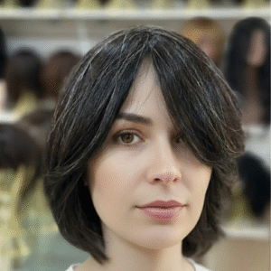 PERUCA WIG CABELO BRASILEIRO CASTANHO ESCURO LISO , DE 35 CM ( TOUCA COM REGULAGEM DE TAMANHO)