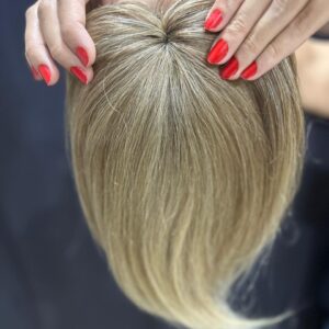 TOPO WIG DE CABELO HUMANO BRASILEIRO LOIRO LISO 30CM