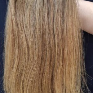 TOPO DE CABELO HUMANO BRASILEIRO LOIRO LISO 40CM