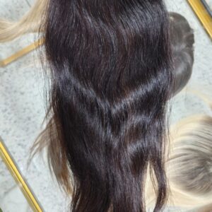 TOPO DE CABELO WIG ONDULADO 100% CABELO HUMANO BRASILEIRO CASTANHO ESCURO