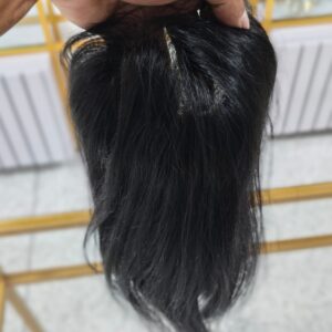 TOPO DE CABELO FIO A FIO 100% CABELO HUMANO BRASILEIRO PRETO NATURAL
